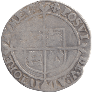 1560 ELIZABETH I 2ND ISSUE SHILLING - ELIZABETH I - Cambridgeshire Coins