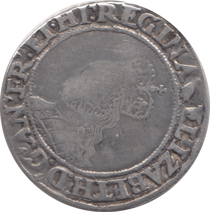 1560 SILVER SHILLING ELIZABETH I - HAMMERED COINS - Cambridgeshire Coins