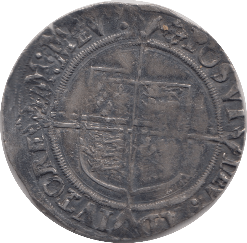 1560 SILVER SHILLING ELIZABETH I - HAMMERED COINS - Cambridgeshire Coins