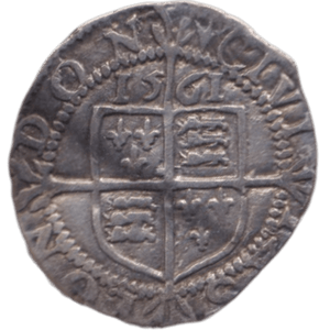 1561 SILVER THREE FARTHING ELIZABETH I - ELIZABETH I - Cambridgeshire Coins