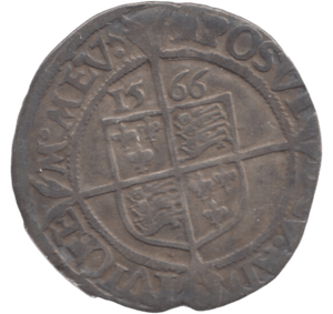 1566 ELIZABETH I SIXPENCE - ELIZABETH I - Cambridgeshire Coins
