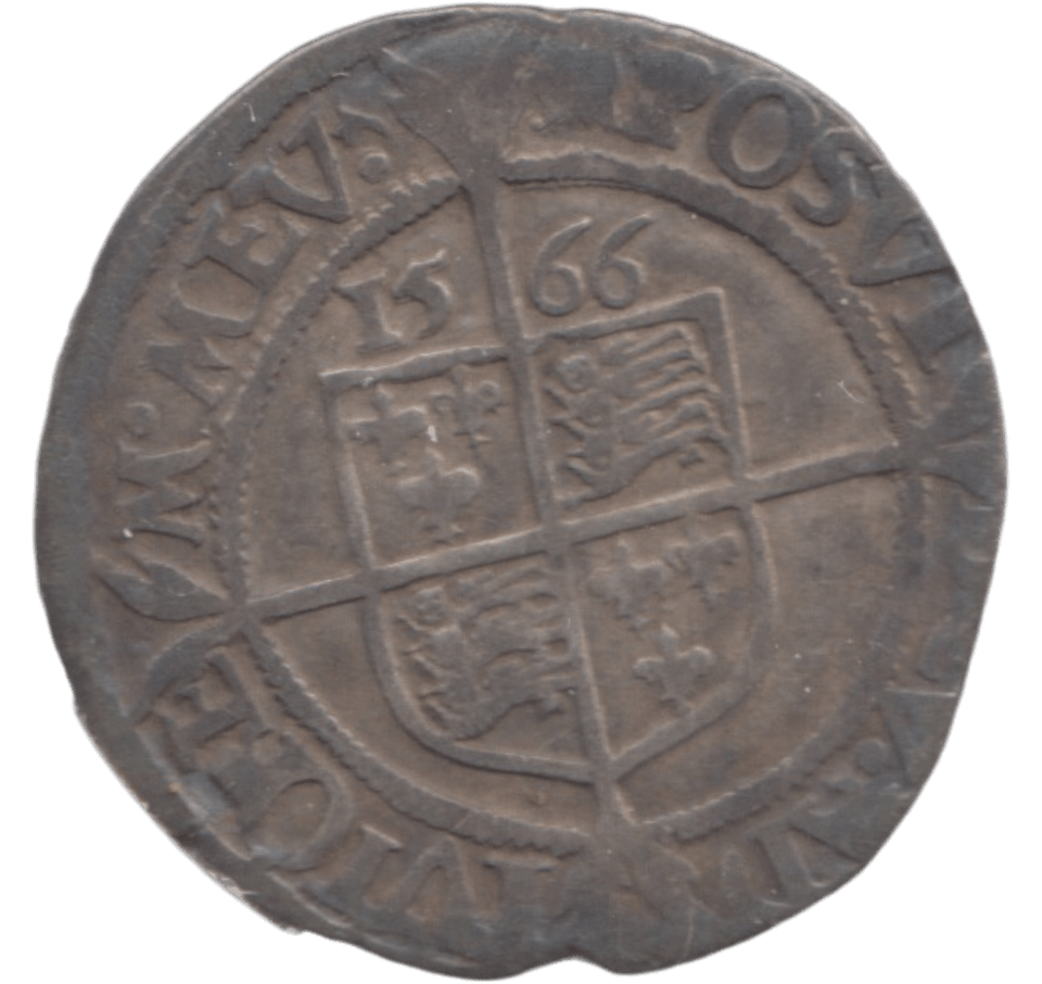1566 ELIZABETH I SIXPENCE - ELIZABETH I - Cambridgeshire Coins