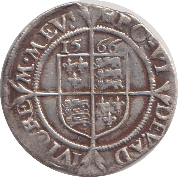 1566 SILVER SIXPENCE ELIZABETH I - ELIZABETH I - Cambridgeshire Coins