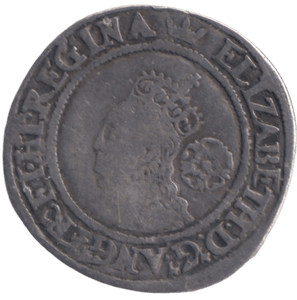 1568 SILVER ELIZABETH I SIX PENCE - HAMMERED COINS - Cambridgeshire Coins