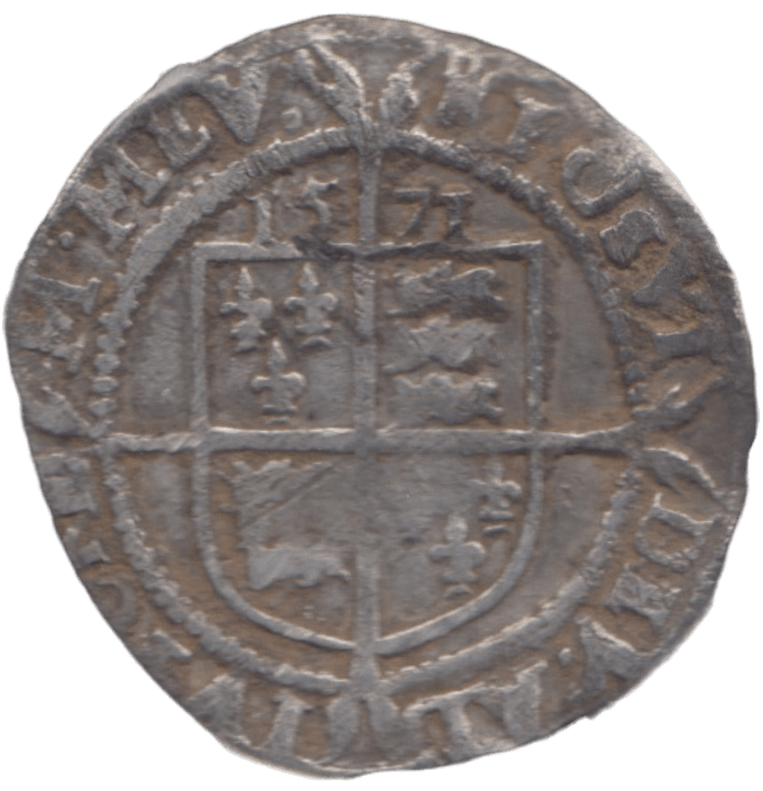 1571 ELIZABETH 1ST SIXPENCE - ELIZABETH I - Cambridgeshire Coins