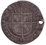 1573 SILVER SIXPENCE ELIZABETH IST HOLED - HAMMERED COINS - Cambridgeshire Coins