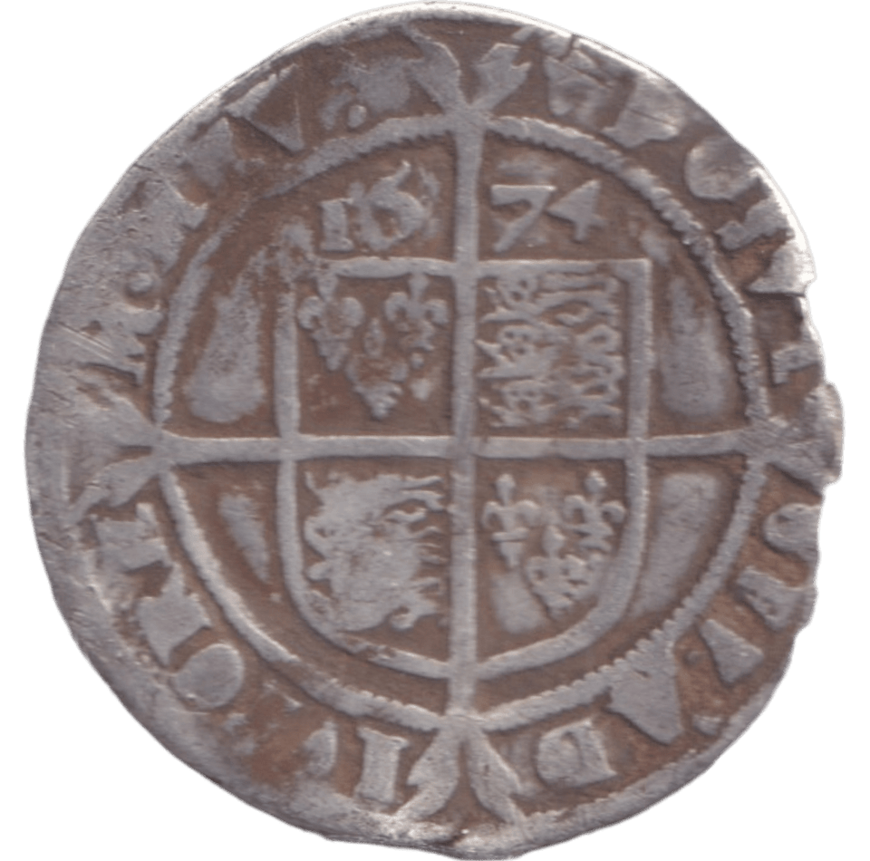 1574 SILVER SIXPENCE ELIZABETH I - ELIZABETH I - Cambridgeshire Coins
