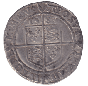 1581 SIXPENCE ELIZABETH I - HAMMERED COINS - Cambridgeshire Coins