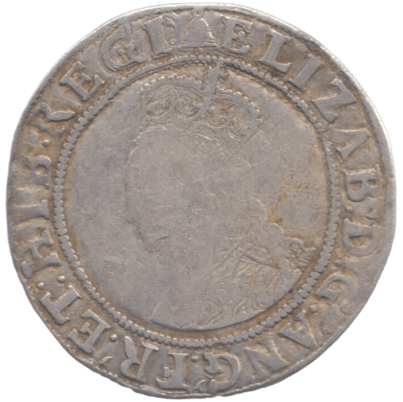 1582 ELIZABETH I 6TH ISSUE SHILLING - ELIZABETH I - Cambridgeshire Coins