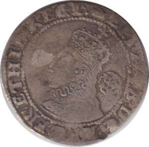 1590 SILVER SIXPENCE ELIZABETH I - SIXPENCE - Cambridgeshire Coins