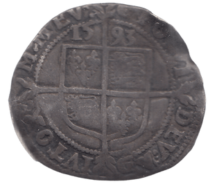 1593 SILVER SIXPENCE ELIZABETH I - ELIZABETH I - Cambridgeshire Coins