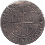1594 - 1596 ELIZABETH I SILVER SHILLING HOLED - ELIZABETH I - Cambridgeshire Coins