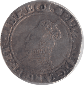 1594 - 1596 ELIZABETH I SILVER SHILLING HOLED - ELIZABETH I - Cambridgeshire Coins