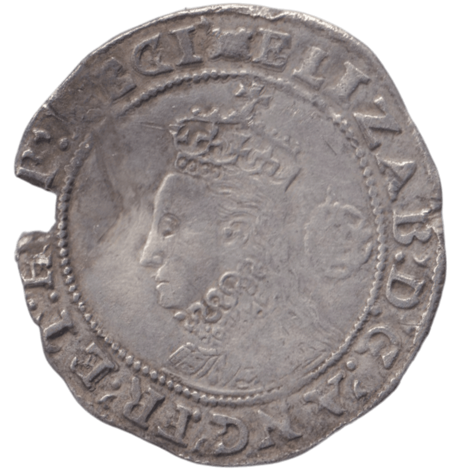 1595 SIXPENCE ELIZABETH I - HAMMERED COINS - Cambridgeshire Coins