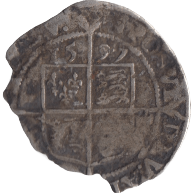 1597 SILVER SIXPENCE ELIZABETH 1ST - HAMMERED COINS - Cambridgeshire Coins