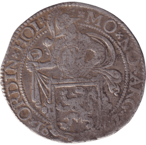 1602 SILVER DUTCH LION DOLLAR NETHERLANDS - SILVER WORLD COINS - Cambridgeshire Coins