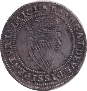 1603 SILVER SHILLING HAMMERED IRELAND - SILVER WORLD COINS - Cambridgeshire Coins
