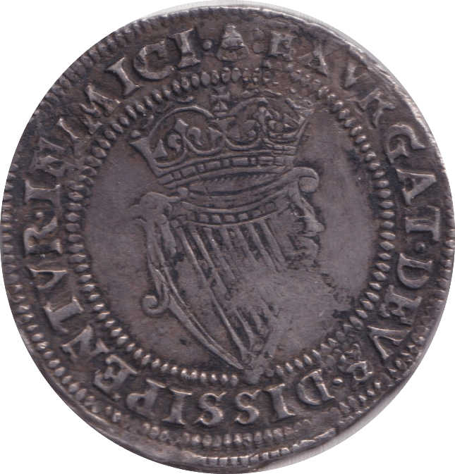1603 SILVER SHILLING HAMMERED IRELAND - SILVER WORLD COINS - Cambridgeshire Coins