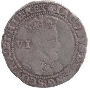 1603 SILVER SIXPENCE JAMES I - HAMMERED COINS - Cambridgeshire Coins