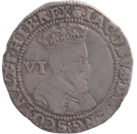 1603 SILVER SIXPENCE JAMES I - HAMMERED COINS - Cambridgeshire Coins