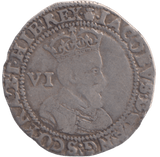 1603 SILVER SIXPENCE JAMES I - HAMMERED COINS - Cambridgeshire Coins