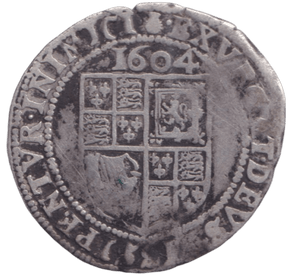 1604 SILVER SIXPENCE JAMES I - JAMES I - Cambridgeshire Coins
