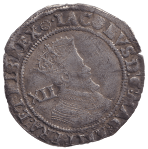 1605 SHILLING JAMES I MM ROSE - HAMMERED COINS - Cambridgeshire Coins