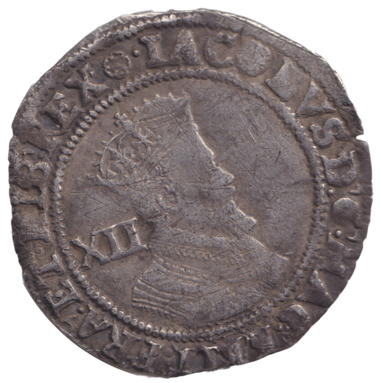 1605 SHILLING JAMES I MM ROSE - HAMMERED COINS - Cambridgeshire Coins