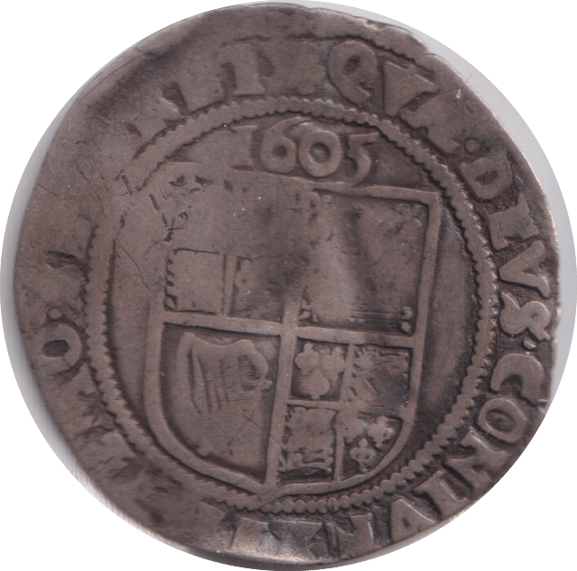 1605 SILVER SIXPENCE JAMES I - HAMMERED COINS - Cambridgeshire Coins