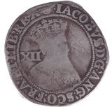 1608 - 1625 SILVER SHILLING JAMES 1ST - JAMES I - Cambridgeshire Coins