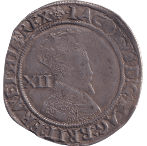 1610 SILVER SHILLING JAMES I - JAMES I - Cambridgeshire Coins