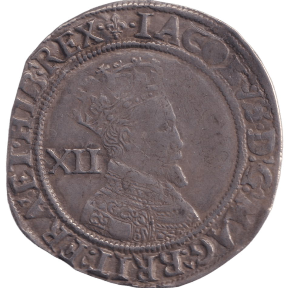 1610 SILVER SHILLING JAMES I - JAMES I - Cambridgeshire Coins