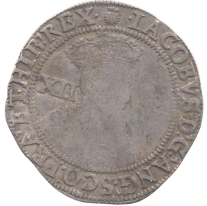 1621 JAMES I THISTLE SHILLING - JAMES I - Cambridgeshire Coins