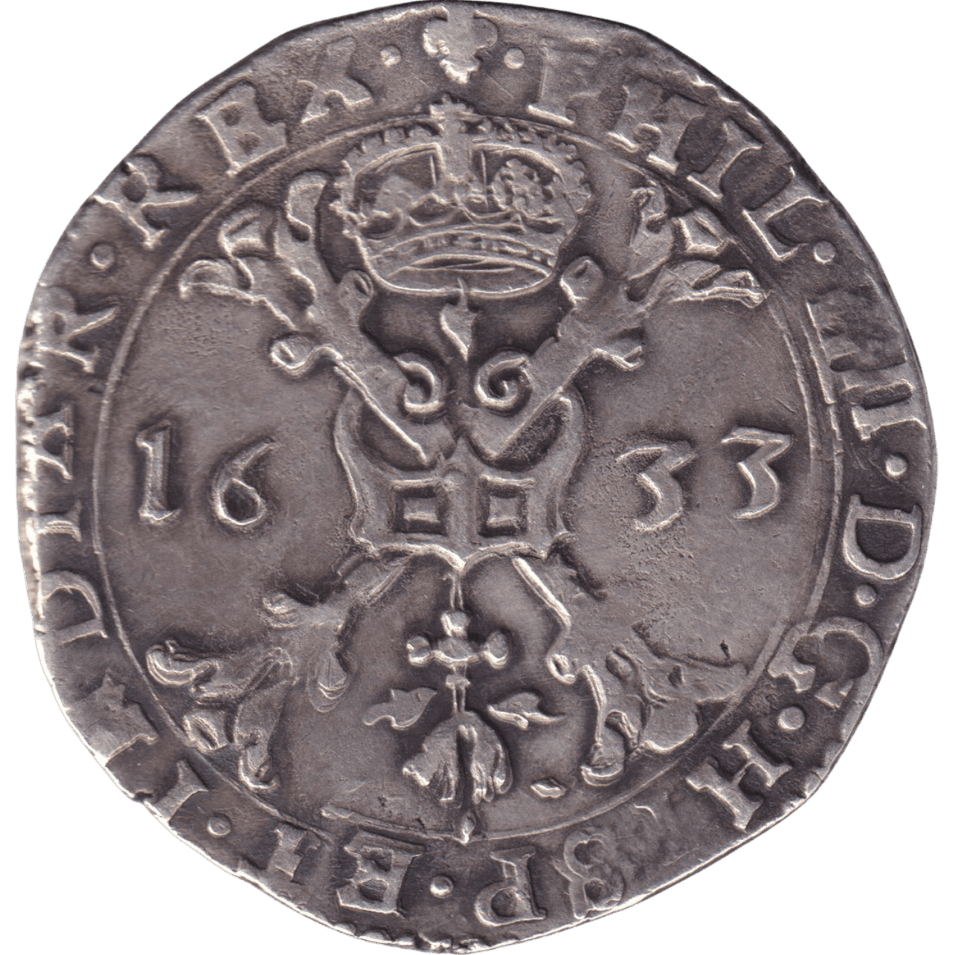 1633 SILVER PATAGON SPANISH NETHERLANDS - SILVER WORLD COINS - Cambridgeshire Coins