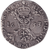 1633 SILVER PATAGON SPANISH NETHERLANDS - SILVER WORLD COINS - Cambridgeshire Coins