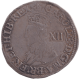 1635 SILVER SHILLING CHARLES I - CHARLES I - Cambridgeshire Coins