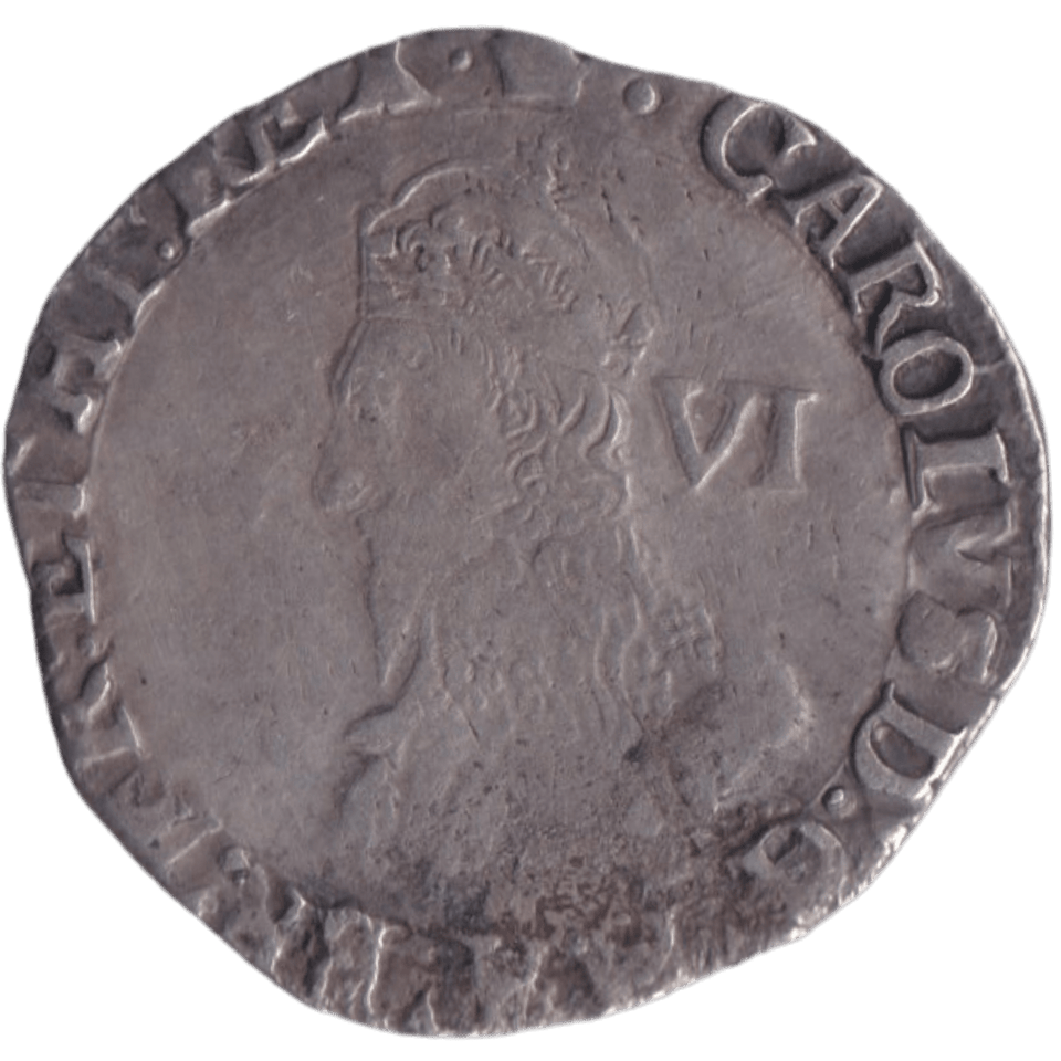 1635 SILVER SIXPENCE CHARLES I - CHARLES I - Cambridgeshire Coins