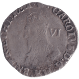 1635 SILVER SIXPENCE CHARLES I - CHARLES I - Cambridgeshire Coins
