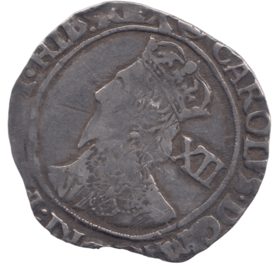 1636 SILVER SHILLING CHARLES I - CHARLES I - Cambridgeshire Coins