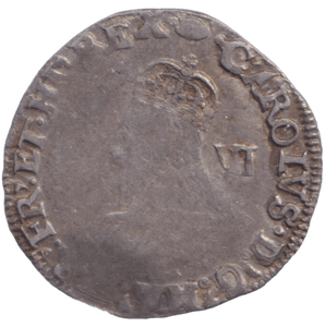 1636 SILVER SIXPENCE CHARLES I - HAMMERED COINS - Cambridgeshire Coins