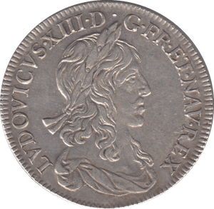 1642 1/2 ECU FRANCE LOUIS XIII - SILVER WORLD COINS - Cambridgeshire Coins