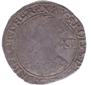 1642 SILVER SHILLING CHARLES I YORK MINT - CHARLES I - Cambridgeshire Coins