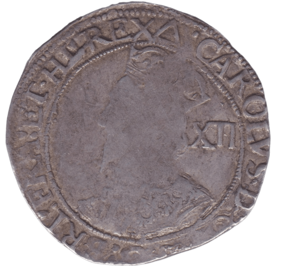 1642 SILVER SHILLING CHARLES I YORK MINT - CHARLES I - Cambridgeshire Coins