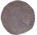 1642 SILVER SHILLING CHARLES I YORK MINT - CHARLES I - Cambridgeshire Coins