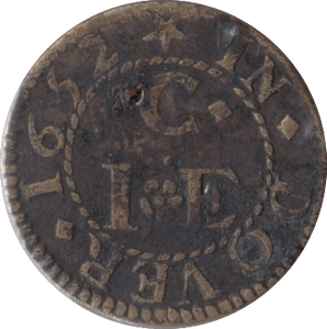 1652 FARTHING TOKEN DOVER - FARTHING TOKEN - Cambridgeshire Coins
