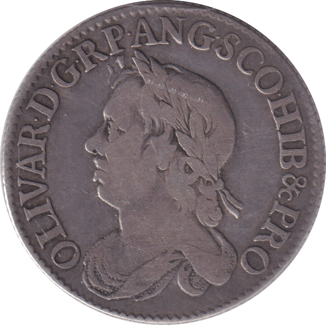 1658 SILVER SHILLING CROMWELL ( VF ) - SHILLING - Cambridgeshire Coins