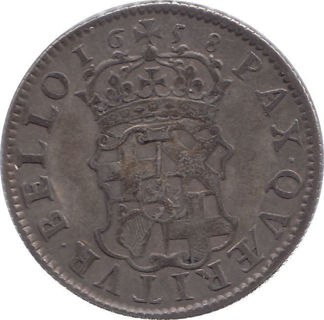 1658 SILVER SHILLING CROMWELL ( VF ) - SHILLING - Cambridgeshire Coins