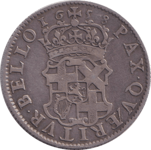 1658 SILVER SHILLING CROMWELL ( VF ) - SHILLING - Cambridgeshire Coins