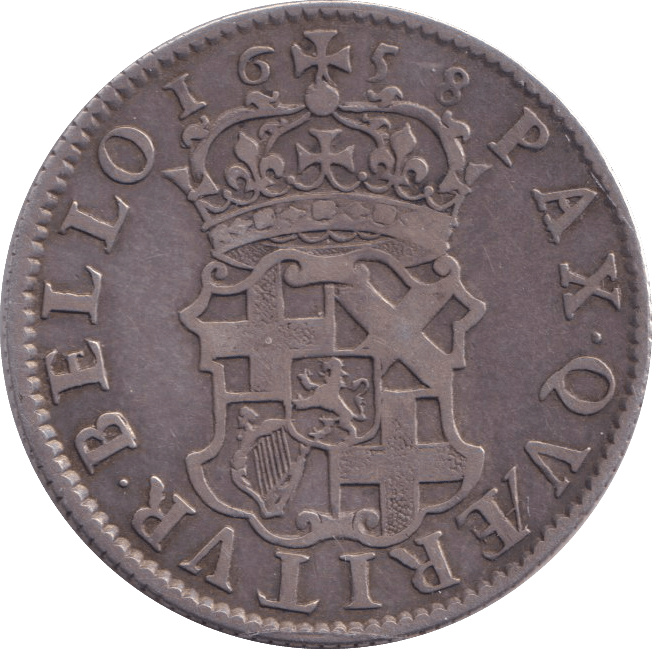1658 SILVER SHILLING CROMWELL ( VF ) - SHILLING - Cambridgeshire Coins