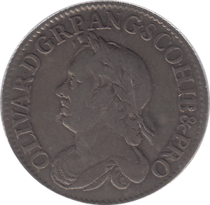 1658 SILVER SHILLING CROMWELL ( VF ) - SHILLING - Cambridgeshire Coins